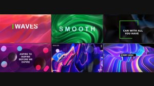 Videohive Waves Abstract Titles Titles template preview