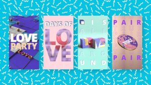 Videohive Colorful Love Stories Video Displays template preview