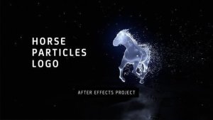 Videohive Horse Particles Logo Logo Stings template preview
