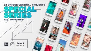Videohive Unique Vertical Projects 24 In 1 Product Promo template preview