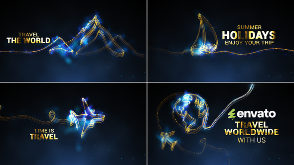 Videohive Travel Show // Worldwide Travel // Travel Promo Openers template preview