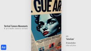 Videohive Vertical Camera Movements Product Promo template preview