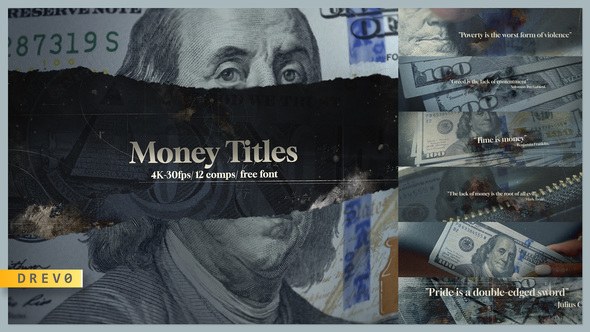 Videohive Money Titles Titles template preview