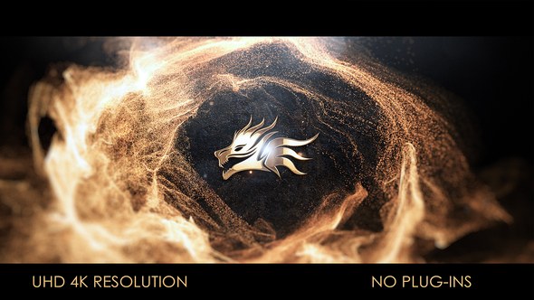 Videohive Particle Wave Logo Intro Logo Stings template preview