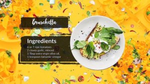 Cooking Classes Video Displays template preview