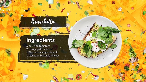Cooking Classes Video Displays template preview