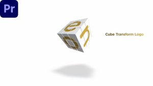 Cube Transform Logo | MOGRT Premiere Pro template preview