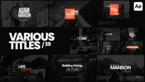Videohive Various Titles 39 Titles template preview