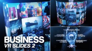 Videohive Business VR Slides 2 Video Displays template preview