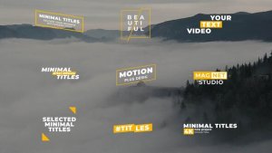 Videohive Minimal Titles | After Effects 44319877 Titles template preview