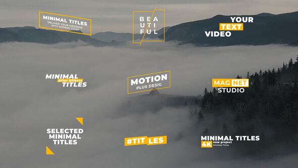 Videohive Minimal Titles | After Effects 44319877 Titles template preview