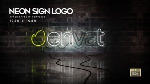 Videohive Neon Sign Logo Logo Stings template preview