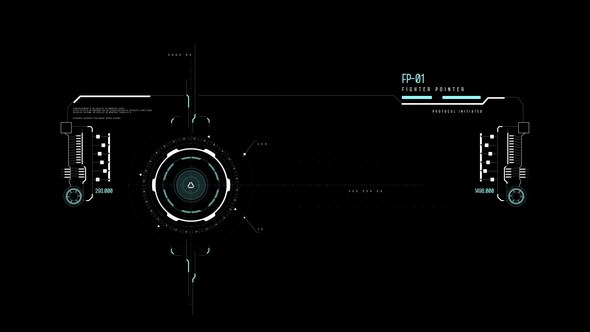 Videohive HUD Fighter Pointer Infographics template preview
