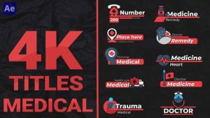 Videohive Medical Titles 48123899 Titles template preview
