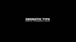 Videohive Energetic Typo Kinetic Typography Intro Product Promo template preview