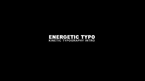Videohive Energetic Typo Kinetic Typography Intro Product Promo template preview