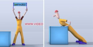 Character Animation Opener Video Displays template preview