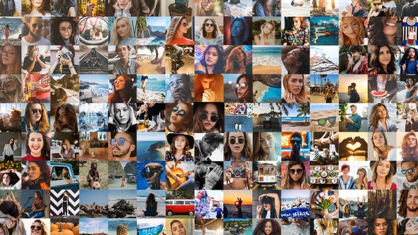 Videohive 10 Mosaic Logo Reveals Logo Stings template preview