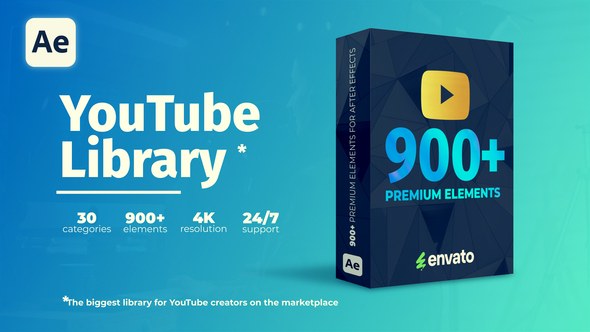 Videohive Youtube Pack - Transitions Broadcast-packages template preview