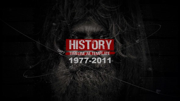 Videohive History Timeline Slideshow Video Displays template preview