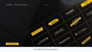 Titles & Transitions Video Displays template preview