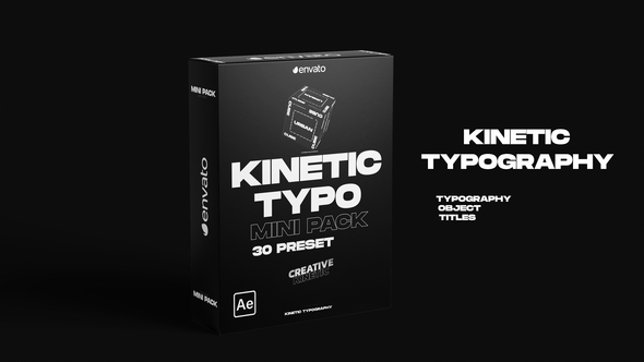 Videohive Kinetic Typography Mini Pack Titles template preview