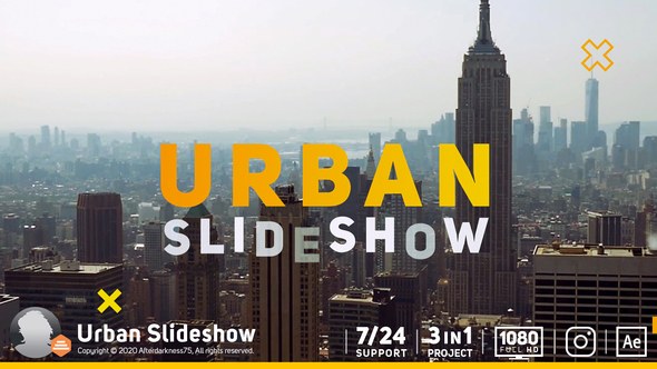 Videohive Urban Slideshow 21111924 Openers template preview