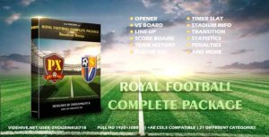 Royal Football Complete Package-Broadcast Design Video Displays template preview