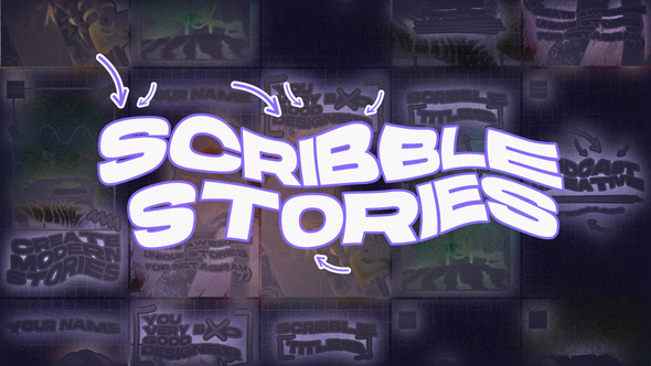 Videohive Scribble Stories Elements template preview