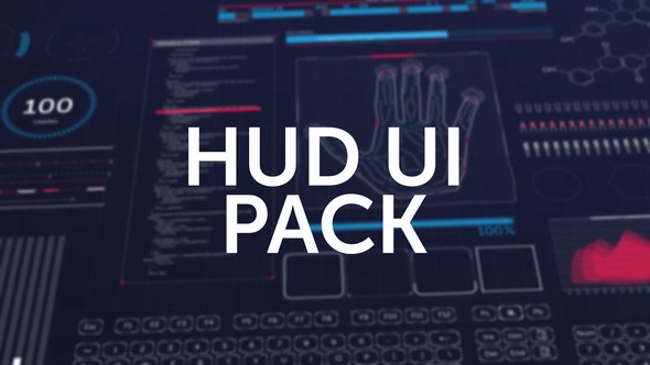 Videohive HUD 180+ Elements 22278873 Elements template preview