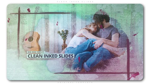 Videohive Clean Inked Slides Openers template preview