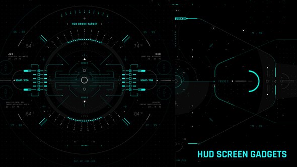 Videohive HUD Screen Gadgets 1 Elements template preview
