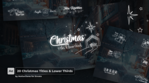Videohive 20 Christmas Titles & Lower Thirds  AE Titles template preview