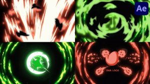 Videohive Cartoon Spooky Logo for After Effects Logo Stings template preview