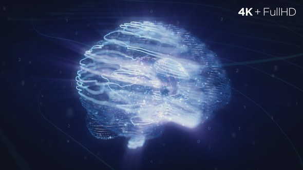 Videohive Digital AI Brain Logo Reveal Logo Stings template preview