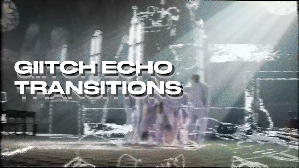 Videohive Echo Glitch Transitions Elements template preview