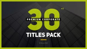 30+1 Premium Corporate Titles Pack Video Displays template preview