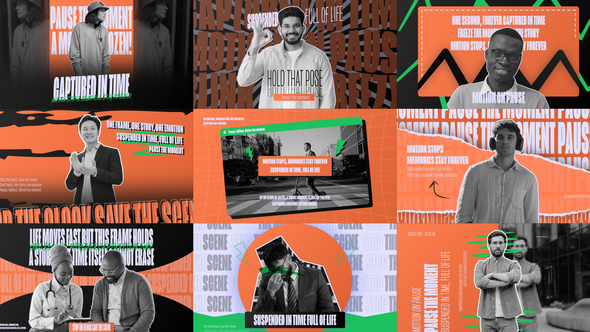 Videohive Bold Freeze Frame Dynamic Animation Openers template preview