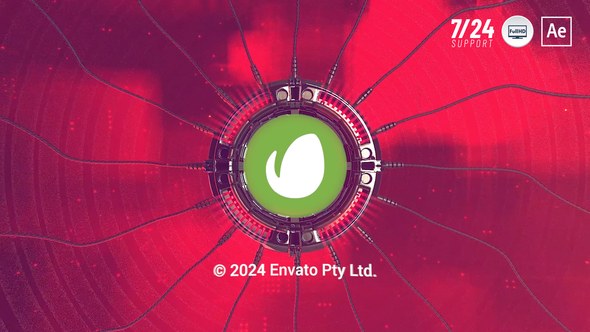 Videohive Audio Cable Logo Reveal Logo Stings template preview