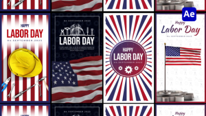 Videohive Labor Day Stories Pack Elements template preview