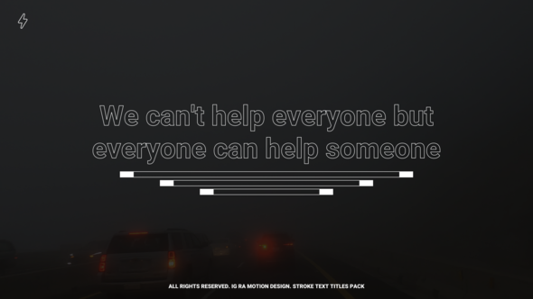 Videohive Stroke Text Quotes Titles template preview
