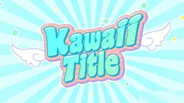 Videohive Kawaii Title & Logo