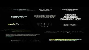 Videohive Cinematic Glitch Titles 2 Titles template preview