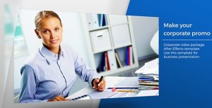 Clean Corporate Promo Video Displays template preview