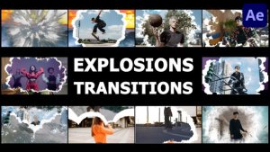 Videohive Realistic Explosions Transitions for After Effects Elements template preview