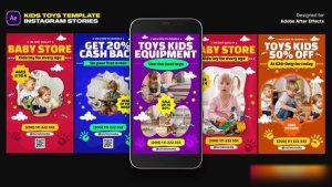 Videohive Kids Toys Instagram Stories Openers template preview