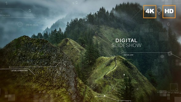 Digital Slideshow 4K Video Displays template preview
