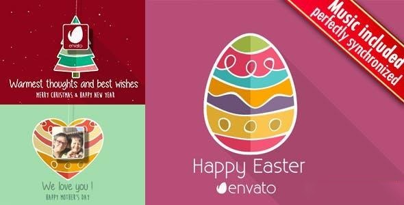 Videohive Christmas - Easter - Mothers Day Minimal Easter template preview