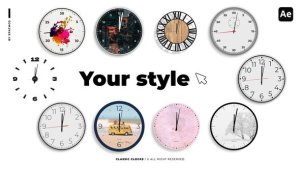 Videohive Classic Clocks | AE Elements template preview