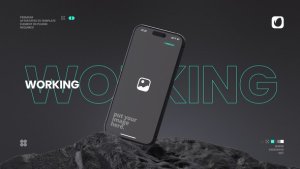 Videohive Stone Mobile App Mockup Product Promo template preview